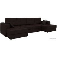 П-образный диван Mebelico Эмир-П (коричневый) [A-57579]