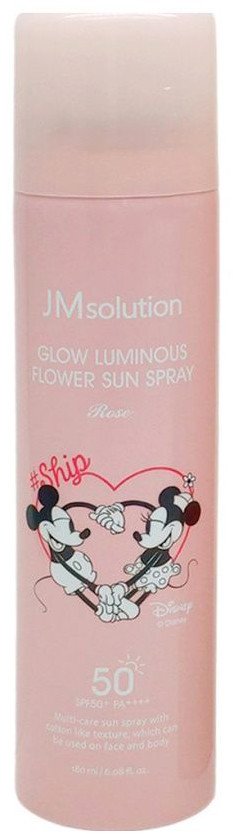 

Спрей солнцезащитный JMsolution Glow Luminous Flower Sun Spray Rose Disney Ship (180 мл)