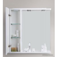  BelBagno Шкаф с зеркалом Marino-SPC-900/750-1A-BL-P-L (bianco lucido)