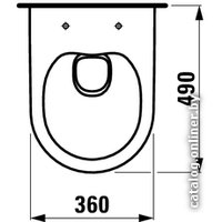 Унитаз подвесной Laufen Pro Rimless 8209650000001 + 8969513000001 с пневмокрышкой