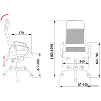 Офисное кресло Бюрократ KB-6SL/DG/TW-12 (серый)