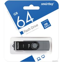USB Flash SmartBuy Twist Dual 64GB (черный)