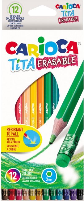 

Набор цветных карандашей Carioca Tita Erasable 42897 42897(12 цв)