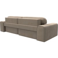 Угловой диван Лига диванов Лига-029 левый 121924L (велюр бежевый)