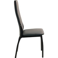 Стул ВВР Оскар (серый/черный, экокожа)