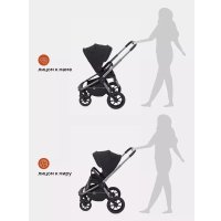 Универсальная коляска Rant Flex Pro RA074 2023 (2 в 1, черный)