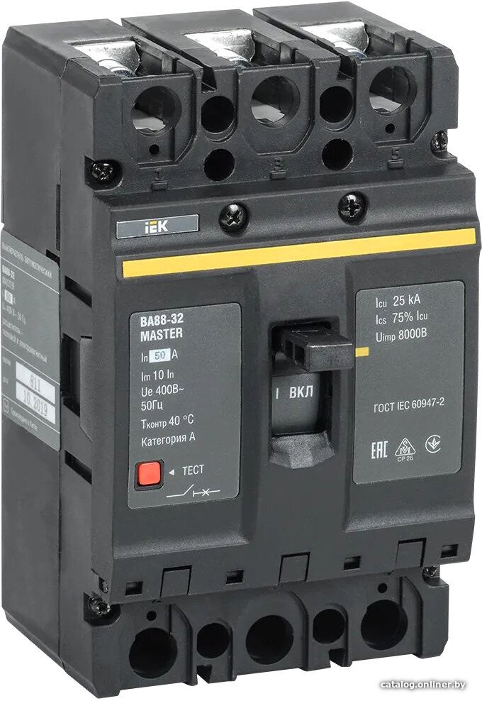 Выключатель автоматический IEK ВА 88-32 3п 50А 25кА SVA10-3-0050-02