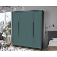 Шкаф распашной Интерлиния Концепт Тренд КТ-Ш4 (антрацит/верде)