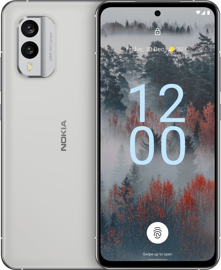 

Смартфон Nokia X30 6GB/128GB (ледяной белый)