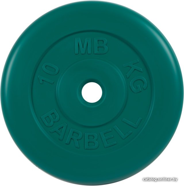 Диск MB Barbell Стандарт 31 мм (1x10 кг, зеленый)