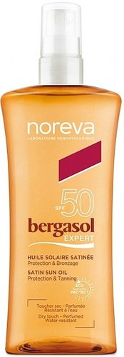 Noreva Масло солнцезащитное Бергасол Эксперт Сатиновое SPF50 (150 мл)