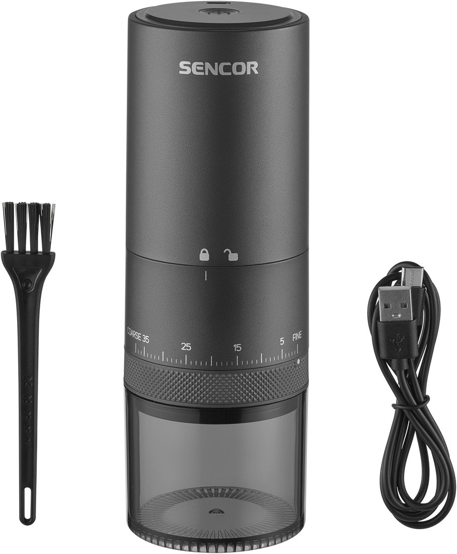 Аккумуляторная кофемолка Sencor SCG 4000BK