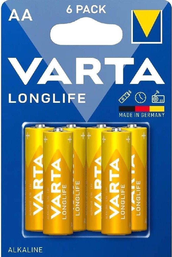Батарейка Varta Longlife AA V04106101426 (6 шт)