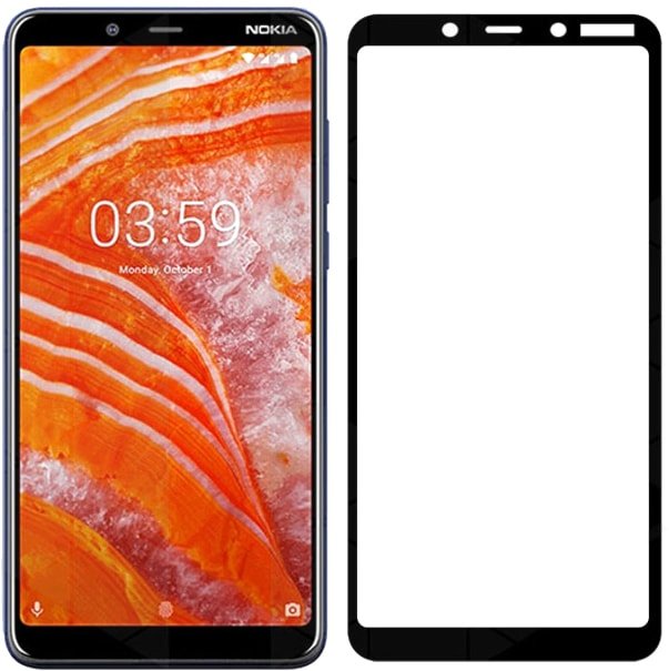 

Защитное стекло KST Full glue для Nokia 3.1 Plus (черное)
