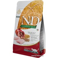 Сухой корм для кошек Farmina N&D Ancestral Grain Chicken & Pomegranate Adult (с курицей, спельтой, овсом и гранатом) 1.5 кг