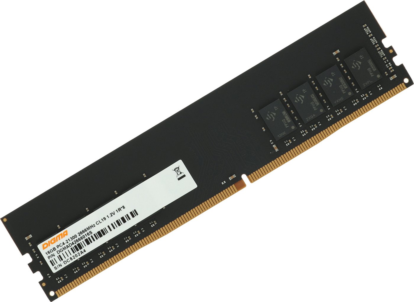 

Оперативная память Digma 16ГБ DDR4 2666 МГц DGMAD42666016S