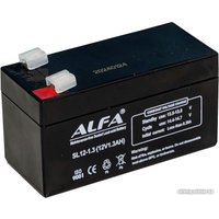 Аккумулятор для ИБП ALFA SL12-1.3 (12V-1.3Ah)