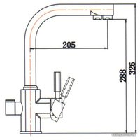 Смеситель Kaiser Decor 40144-2 (черный мрамор)