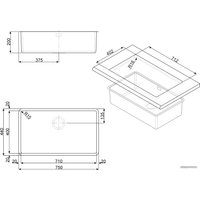 Кухонная мойка Smeg VSTR71DKX