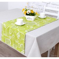 Дорожка на стол Loon Амур негатив 135x45 (салатовый)