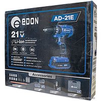 Дрель-шуруповерт Edon AD-21E (с 2-мя АКБ, кейс)