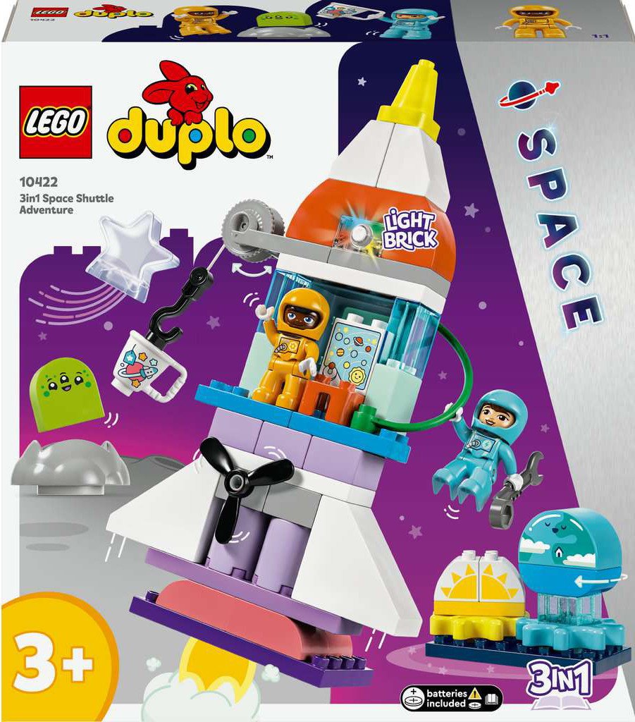 Конструктор LEGO Duplo 10422 Приключение на космическом корабле 3 в 1