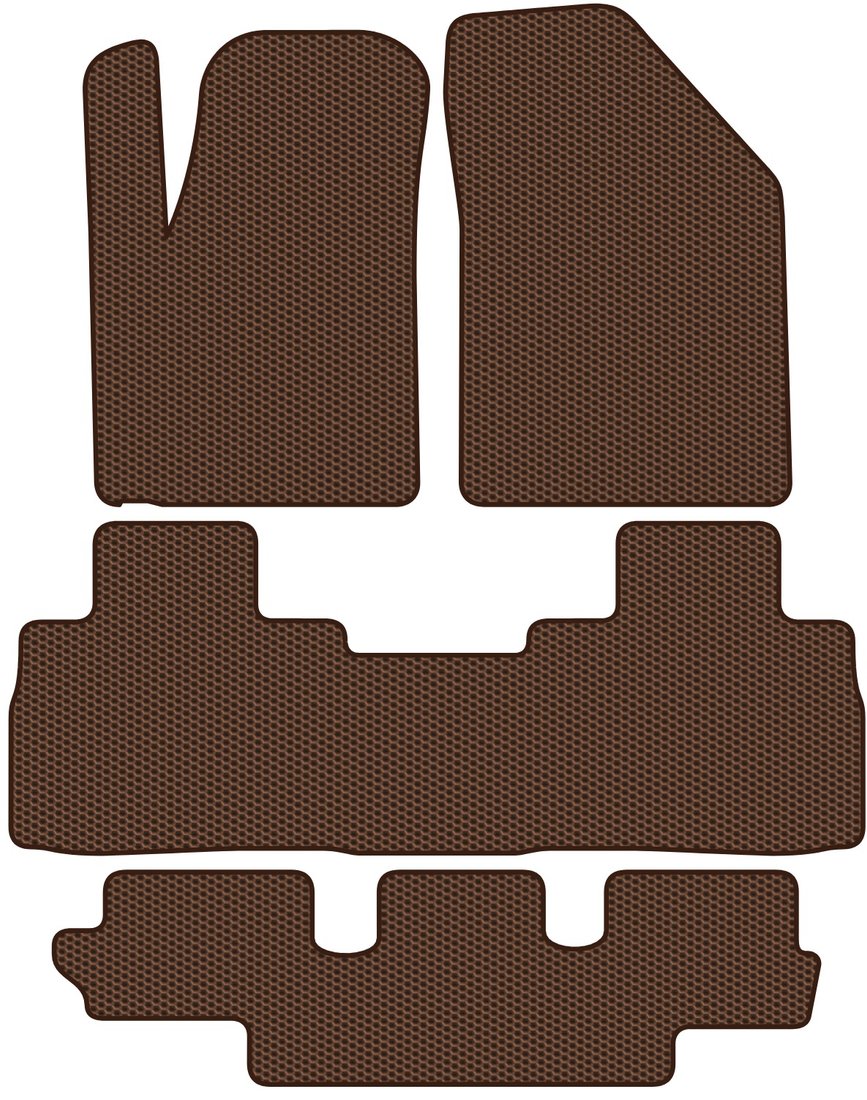 

Комплект ковриков для авто Alicosta Evolute i-Space I (suv / Гибрид) 2023 - Н.В. +3 ряд (коричневый, сота)