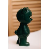 Статуэтка К.РАМА Мишка кожаный Kaws & Bearbrick (зеленый)