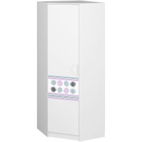 Угловое окончание Премиум Рокси угловой (белый/ирис)