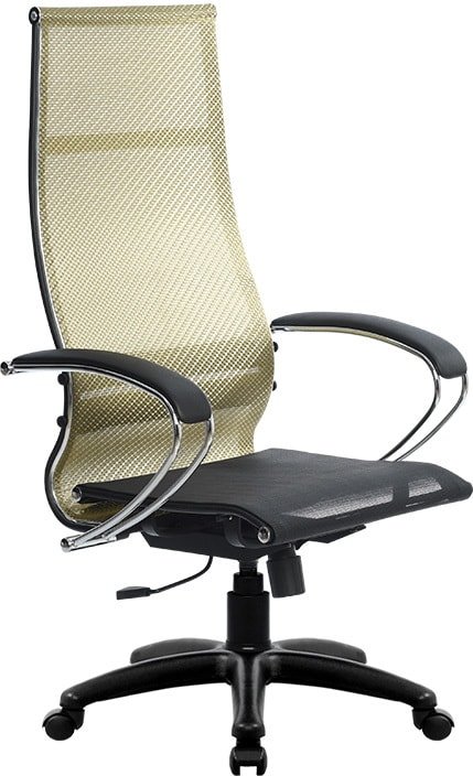 

Офисное кресло Metta SK-1-BK Комплект 7, Pl тр/сечен (резиновые ролики, золотистый)