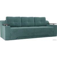 Диван Лига диванов Сенатор 102772 (велюр, бирюзовый)