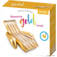 Надувной шезлонг для плавания Intex Shimmering Gold Lounge 56803