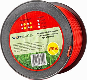 Леска для триммера WATT W30.150.1
