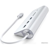 USB-хаб Satechi USB-C Combo Hub ST-TCHCRS (серебристый)