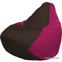 Кресло-мешок Flagman Груша Макси Г2.1-331 (фуксия/коричневый)
