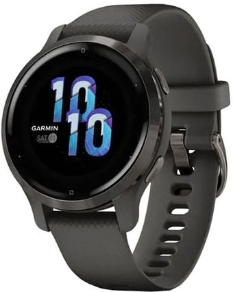 Garmin Venu 2S (сланцевая нержавеющая сталь/черный)