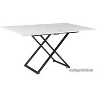 Стол-трансформер Levmar Compact (белый глянец/черные опоры)