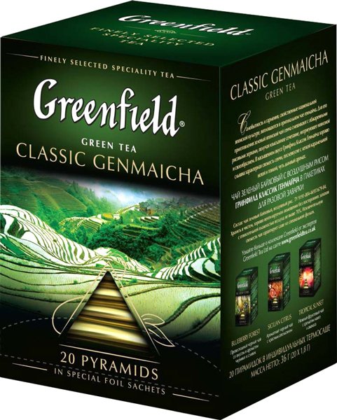 

Зеленый чай Greenfield Classic Genmaicha 20 шт