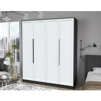 Шкаф распашной Интерлиния Концепт Тренд КТ-Ш4 (антрацит/белый)