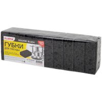 Губка Laima Square Black 608648 98х66х30 мм (10 шт)