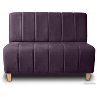 Диван Brioli Руди полоса двухместный (V7-фиолетовый)