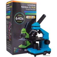 Детский микроскоп Levenhuk Rainbow 2L Plus (лазурь) 69043