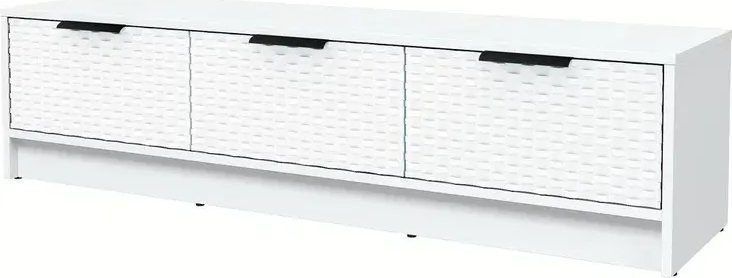 

Тумба Интерлиния ТВ Концепт КТ-ТВ3-35 Техно (белый платинум/белый)