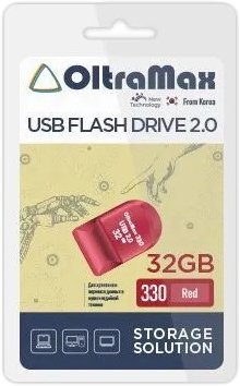 

USB Flash OltraMax 330 32GB (красный)