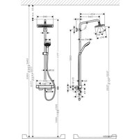 Душевая система  Hansgrohe Croma E Showerpipe 280 1jet 27630000
