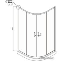 Душевой уголок Ambassador Kingston 14011105 100х100