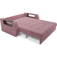 Диван Мебель-АРС Аккордеон Барон №3 ППУ 155x200 (велюр пудра НВ-178/18)