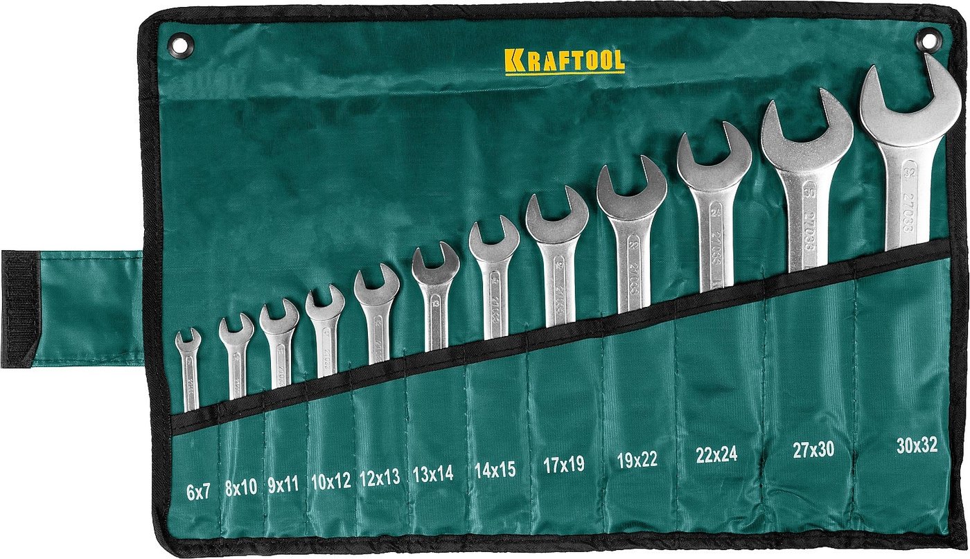 

Набор ключей KRAFTOOL 27033-H12 (12 предметов)