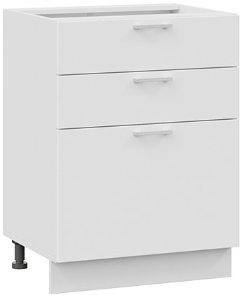 

Шкаф напольный Трия Габриэлла 1Н6Я3 (белый/сноу)