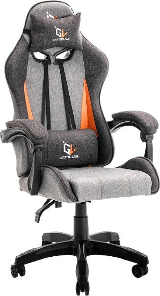 Игровое (геймерское) кресло GameLab Tetra Breeze (серый/оранжевый)